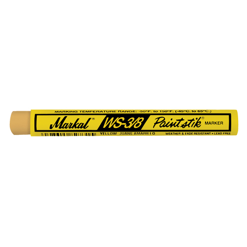 WS-3/8 Paintstik&reg; Paint Marker, Solid Stick, Yellow OCP Construction Supplies