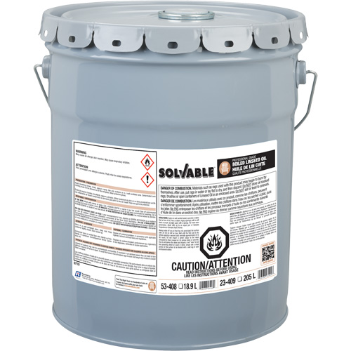 Huile de lin bouillie, Seau, 18,9 L Volume net OCP Construction Supplies