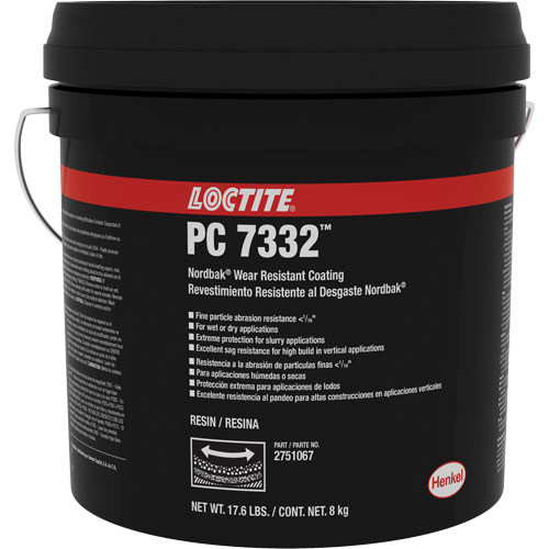 Rev&ecirc;tement de protection contre lusure 7332 Nordbak, Gris, 10 kg, Seau OCP Construction Supplies