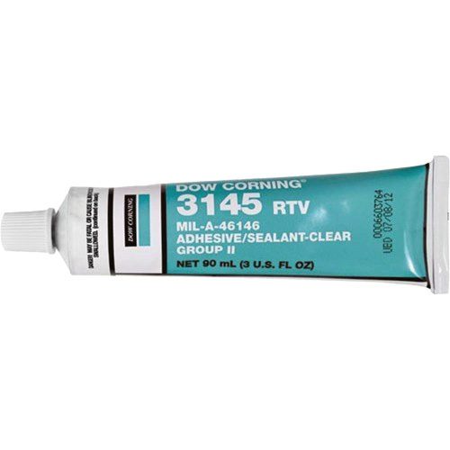 Dowsil RTV 3145 Silicone Adhesive Sealant MIL-A-46146, Tube, Clear OCP Construction Supplies