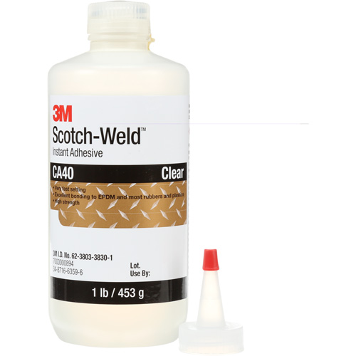 Scotch-Weld Instant Adhesive CA5, Clear, Bottle, 1 lbs. OCP Construction Supplies