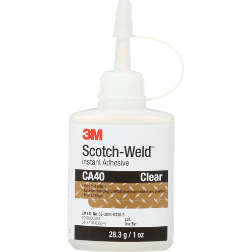 Adh&eacute;sif instantan&eacute;, 1 oz, Bouteille, Jaune OCP Construction Supplies