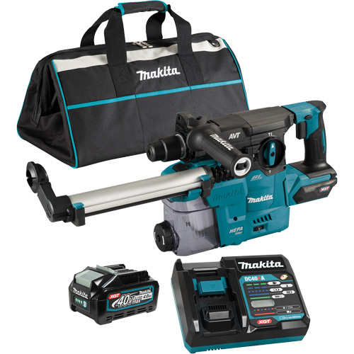 Marteau rotatif sans fil avec moteur sans balai XGT SDS-Plus avec accessoire daspiration des poussi&egrave;res DX10, 40 V, 1-3/16", 3 lb-pi, 0-840 tr/min OCP Construction Supplies