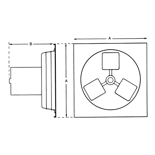 Exhaust Fan 12" 1SP Panel Series OCP Construction Supplies
