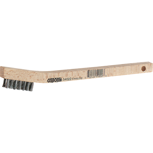 Small Cleaning Scratch Brushes, Brass, 3 x 7 Wire Rows, 7-3/4" Long OCP Construction Supplies