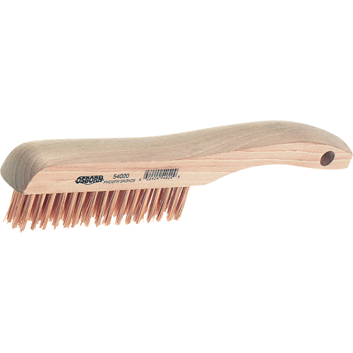 Shoe Handle Scratch Brush, Steel, 4" X 16" Wire Rows, 10" Long OCP Construction Supplies
