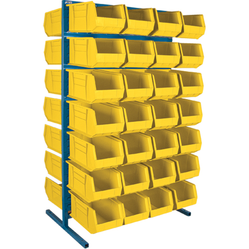 Support stationnaire deux c&ocirc;t&eacute;s pour bacs, 36" la x 24" p x 61" h, 56 bacs OCP Construction Supplies