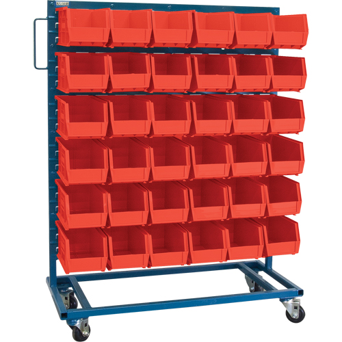 Support mobile pour bacs &agrave; un c&ocirc;t&eacute;, &agrave; un c&ocirc;t&eacute;, 36 bacs, 36" la x 16" p x 46-1/2" h OCP Construction Supplies