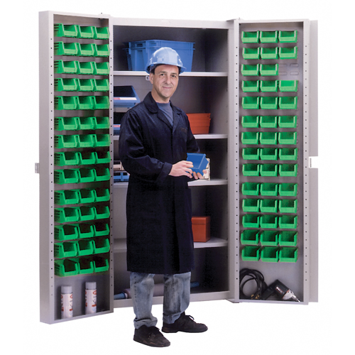 Deep-Door Combination Cabinet, 38" W x 24" D x 72" H, 4 Shelves OCP Construction Supplies