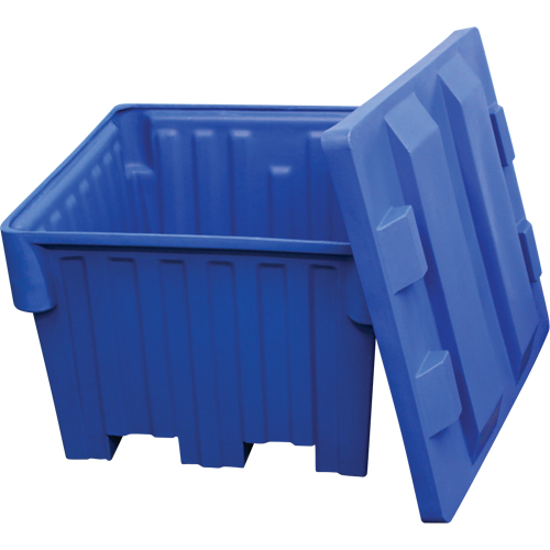 Nesting Forklift Bin, 42" W x 48" D x 30" H, Blue OCP Construction Supplies