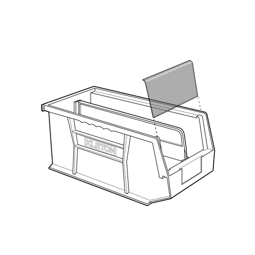 Bac empilable & &agrave; suspendre, 8-1/4" la, 7" h x 10-3/4" p, Noir OCP Construction Supplies