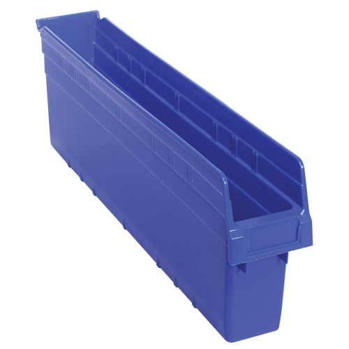 Bacs pour &eacute;tag&egrave;re Store-Max, 4-3/8" la x 8" H x 23-5/8" p, Bleu, Capacit&eacute; 68 lb OCP Construction Supplies