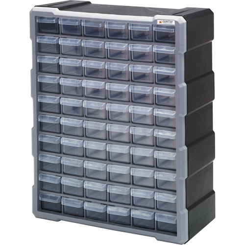 Armoire &agrave; tiroir, Plastique, 60 tiroirs, 15" x 6-1/4" x 18-3/4", Noir OCP Construction Supplies