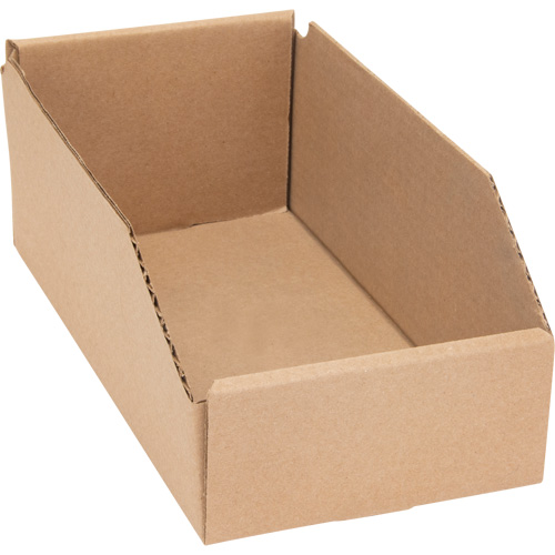 Deep Corrugated Parts Bins, 5-3/4" W x 11-1/4" D x 4-1/2" H, Beige OCP Construction Supplies