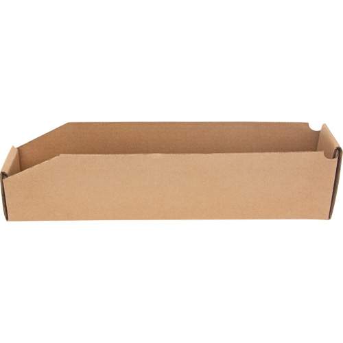 Deep Corrugated Parts Bins, 1-7/8" W x 17-1/8" D x 4-1/2" H, Beige OCP Construction Supplies