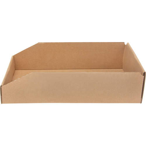 Boîtes profondes en carton ondul&eacute;, 9-3/4" la x 17-1/4" p x 4-1/2" h, Beige OCP Construction Supplies