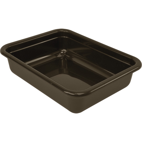 Bac d'entreposage tout usage &agrave; fond plat, 5" ha x 17" p x 22" lo, Plastique, Brun OCP Construction Supplies