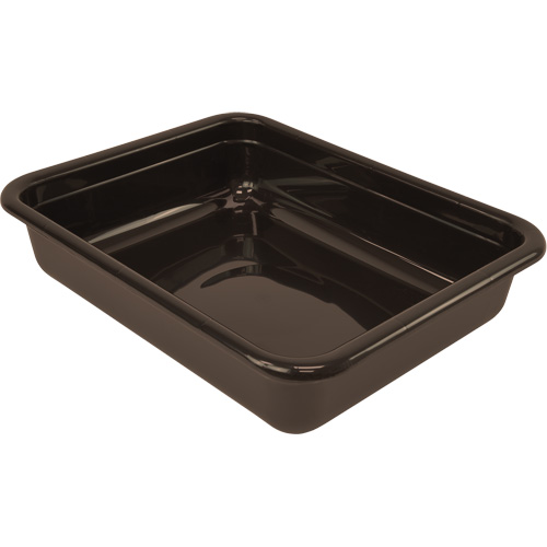 Bac d'entreposage tout usage &agrave; fond plat, 5" ha x 15" p x 20" lo, Plastique, Brun OCP Construction Supplies