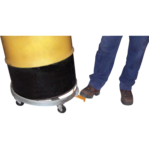 Chariots &agrave; inclinaison pour baril, Acier, Capacit&eacute;e 1200 lb, Diam&egrave;tre 23-1/2", Roue en Fonte OCP Construction Supplies