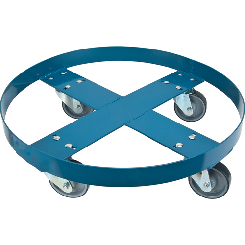 Chariot pour baril, Acier, Capacit&eacute;e 1000 lb, Diam&egrave;tre 24", Roue en Polyur&eacute;thane OCP Construction Supplies