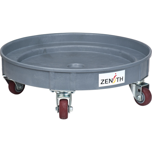 Leak Containment Drum Dolly, 24.25" dia. X 7.625" H, 1.5 US Gal. Spill Cap. OCP Construction Supplies