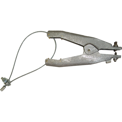 Static Grounding Clamp (GAT Series), Cast Aluminum Body Material, Stainless Steel Cup Point Material, 1 Isolated Point Configuration, 1-1/4" Max. Opening OCP Construction Supplies