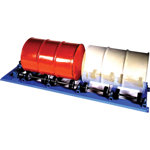Double Stationary Drum Roller, 55 US gal. (45 Imperial Gal.) Capacity, Fixed Speed, 1 HP OCP Construction Supplies