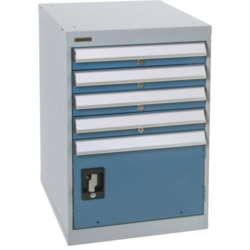 &eacute;tabli sur pi&eacute;destal avec une porte & quatre tiroirs, 4 Tiroirs, 18" la x 21" p x 28" h OCP Construction Supplies