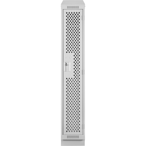 Casiers Clean Line, 12" x 12" x 82", Acier, Gris, Rivet (assembl&eacute;), Perfor&eacute; OCP Construction Supplies