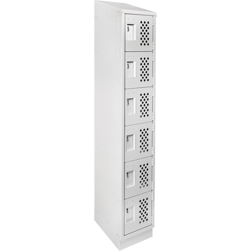 Petits casiers &eacute;conomiques assembl&eacute;s et perfor&eacute;s Clean Line, 6 niveaux, 18" x 72" x 12", Acier OCP Construction Supplies