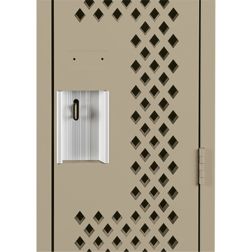 Casiers Clean Line, 12" x 15" x 72", Acier, Beige, Rivet (assembl&eacute;), Perfor&eacute; OCP Construction Supplies