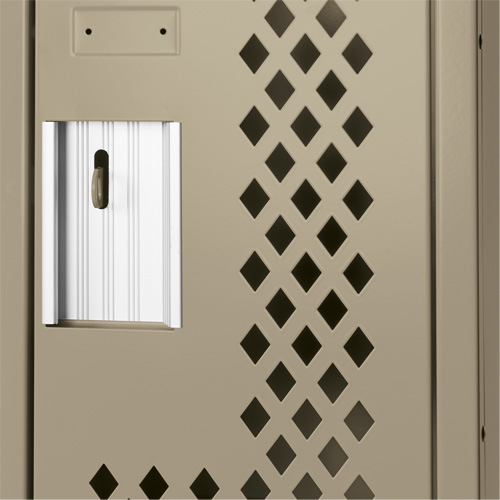 Casiers Clean Line, 12" x 15" x 72", Acier, Beige, Rivet (assembl&eacute;), Perfor&eacute; OCP Construction Supplies