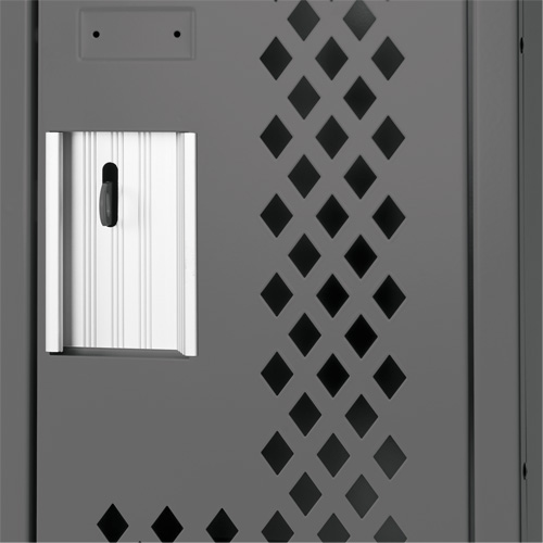 Casiers Clean Line, 12" x 12" x 82", Acier, Charbon, Rivet (assembl&eacute;), Perfor&eacute; OCP Construction Supplies