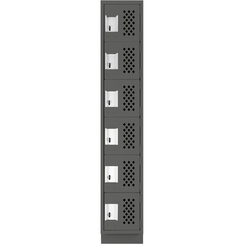 Petit casier perfor&eacute; Clean-Line, 6 niveaux, 12" x 72" x 12", Acier OCP Construction Supplies