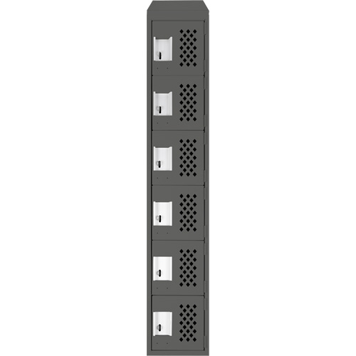 Petits casiers &eacute;conomiques assembl&eacute;s et perfor&eacute;s Clean Line, 6 niveaux, 18" x 72" x 12", Acier OCP Construction Supplies