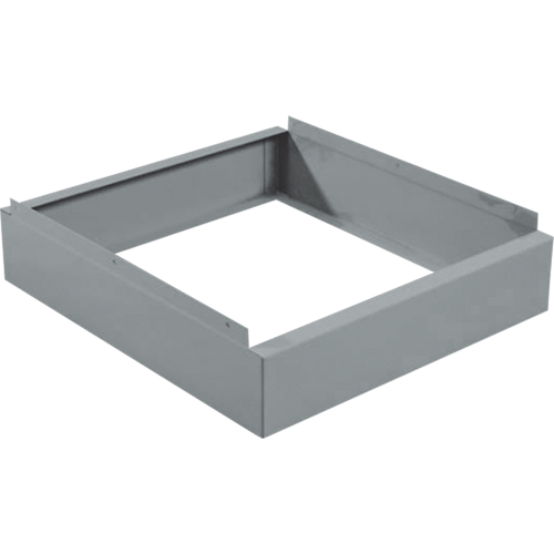 Clean Line Economy Lockers Recessed Base, 1 Banks, 4" H x 12" W x 18" D, Grey, Steel OCP Construction Supplies