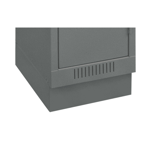 Base en retrait pour casiers &eacute;conomiques Clean Line, 3 Blocs, 4" lo x 36" la x 18" p, Acier OCP Construction Supplies