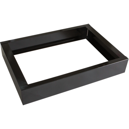 Base encastr&eacute;e pour casiers robustes enti&egrave;rement soud&eacute;e Concorde, 2 Blocs, 4" lo x 24" la x 17" p, Noir, Acier OCP Construction Supplies