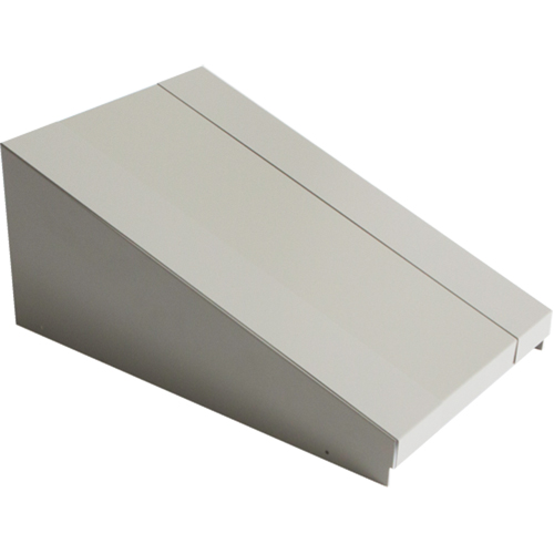 Dessus inclin&eacute; pour casiers robustes enti&egrave;rement soud&eacute; Concorde, Bloc de 1, 18" p x 12" la x 6" ha, Gris, Acier OCP Construction Supplies