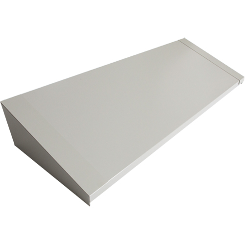 Dessus inclin&eacute; pour casiers robustes enti&egrave;rement soud&eacute; Concorde, Bloc de 4, 18" p x 48" la x 6" ha, Gris, Acier OCP Construction Supplies
