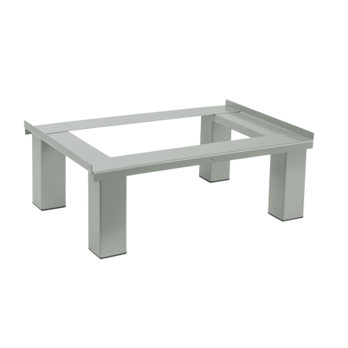 Base sur pied, 4 Blocs, 6" lo x 48" la x 18" p, Gris, Acier OCP Construction Supplies