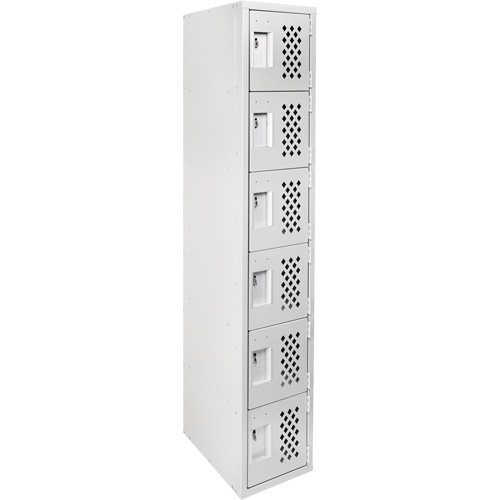 Clean Line Lockerettes, 6 -tier, 18" x 72" x 12", Steel OCP Construction Supplies