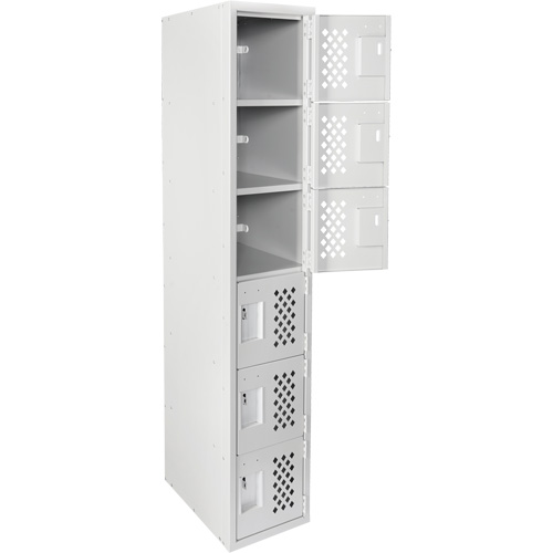 Clean Line Lockerettes, 6 -tier, 18" x 72" x 12", Steel OCP Construction Supplies