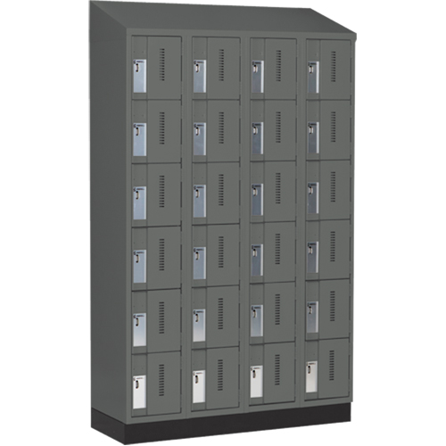 Casiers robustes Concorde, 6 niveaux, Bloc de 4, 48" x 18" x 82", Acier, Charbon, Soud&eacute; (assembl&eacute;) OCP Construction Supplies