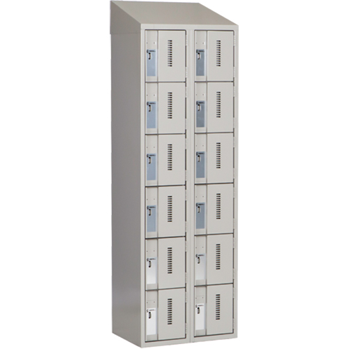 Casiers robustes Concorde, 6 niveaux, Bloc de 2, 24" x 18" x 78", Acier, Gris, Soud&eacute; (assembl&eacute;) OCP Construction Supplies
