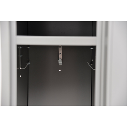 Casiers, 2 niveaux, 12" x 18" x 72", Acier, Gris, Rivet (assembl&eacute;) OCP Construction Supplies