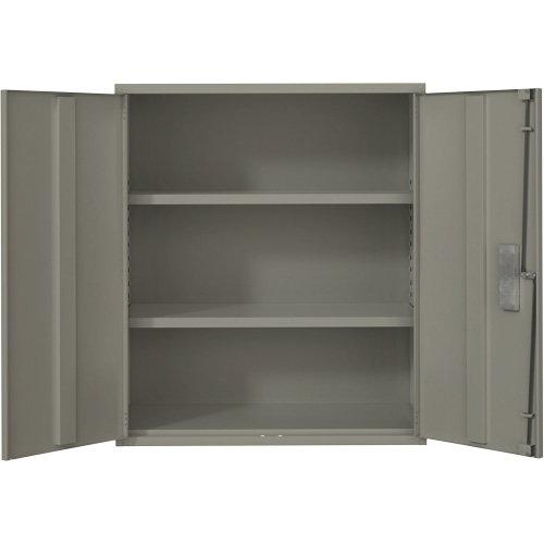 Lo-Boy Storage Cabinet, Steel, 2 Shelves, 40" H x 36" W x 18" D, Grey OCP Construction Supplies