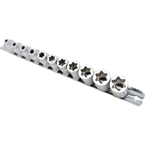 Flat-Cut E-"Star" Socket Set, 11 Pieces, 3/8" Drive Size OCP Construction Supplies