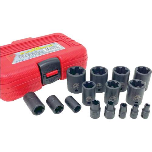 EP "Star" Plus Socket Set, 15 Pieces, 1/2"/1/4"/3/8" Drive Size OCP Construction Supplies