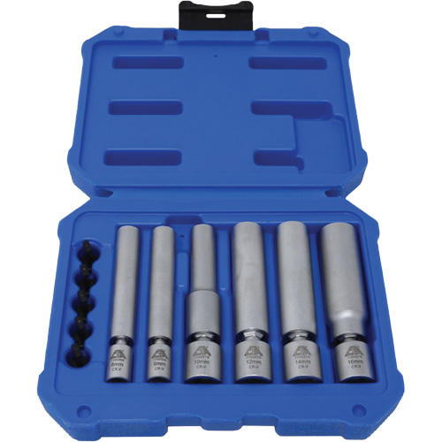 6-Piece Spark Plug & Glow Plug Socket Set OCP Construction Supplies